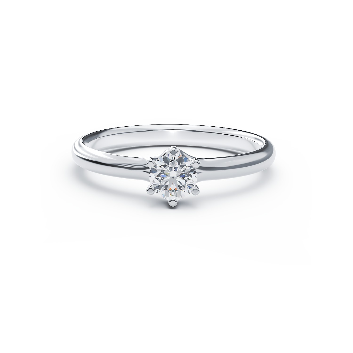 Platinum engagement ring with a 0.31ct solitaire diamond