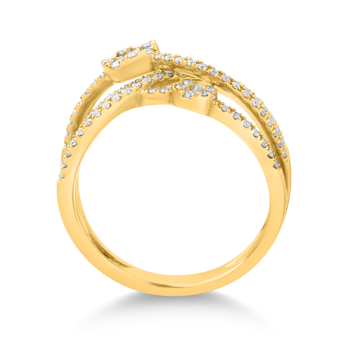 Inel din aur galben de 18K cu diamante de 0.54ct image1