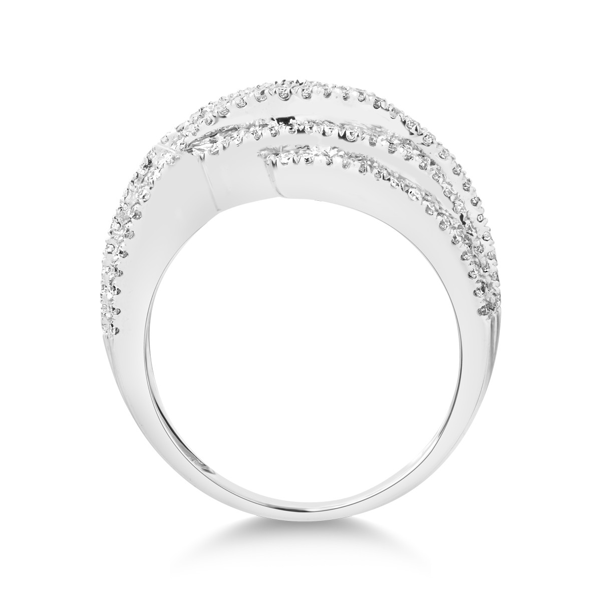 18K fehér arany gyűrű gyémántokkal 1.25ct