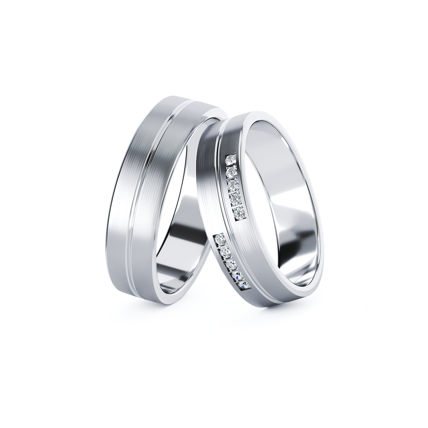 TEI-C409 gold wedding rings