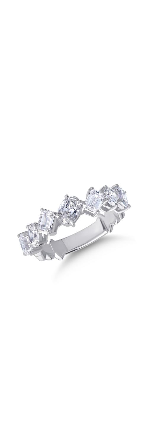 18K fehérarany gyűrű 2.04ct gyémántokkal