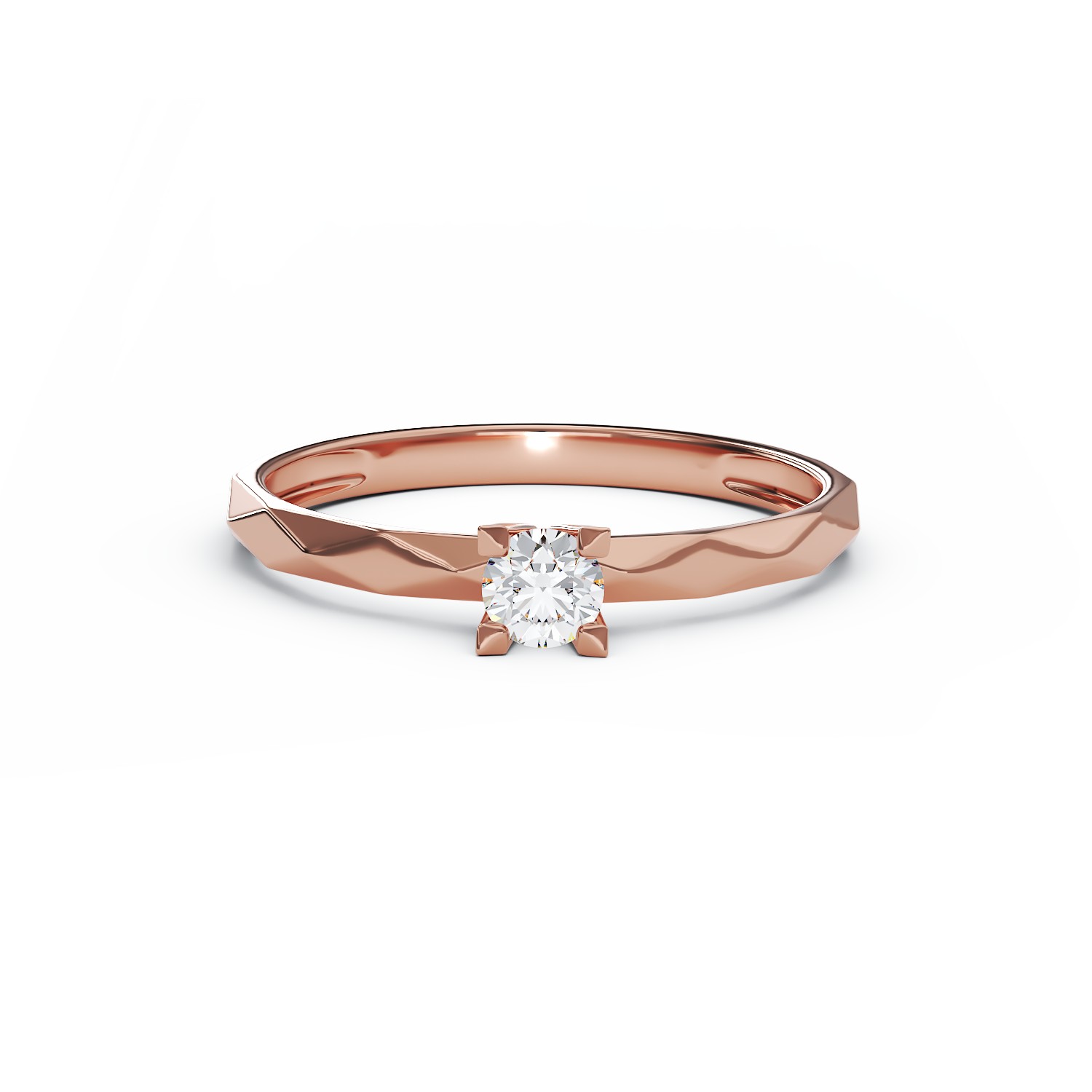 Годежен пръстен от 14K розово злато