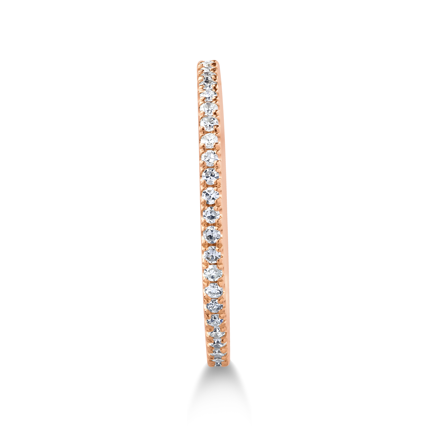 Rose gold eternity ring with 0.14ct diamonds