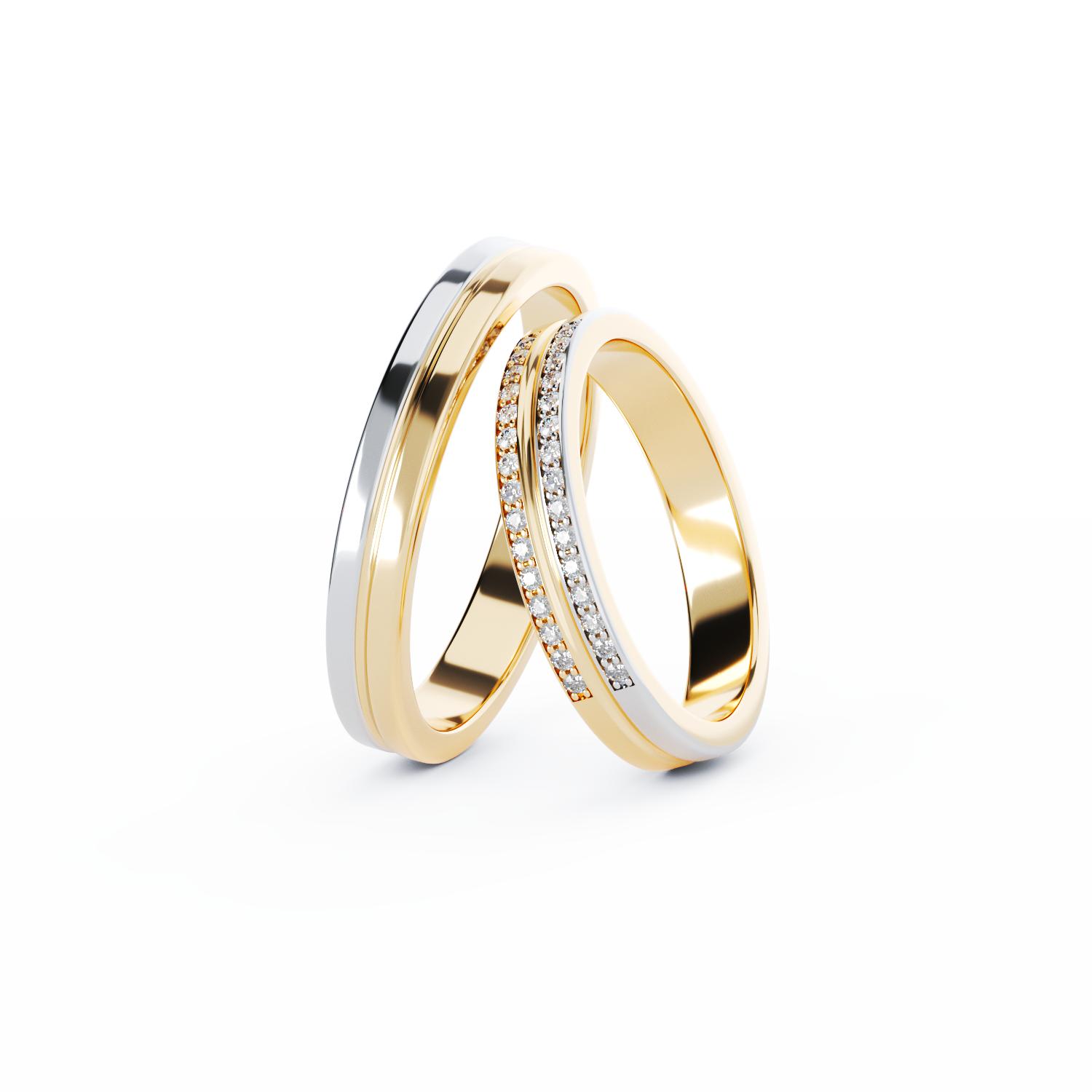 C382 gold wedding rings