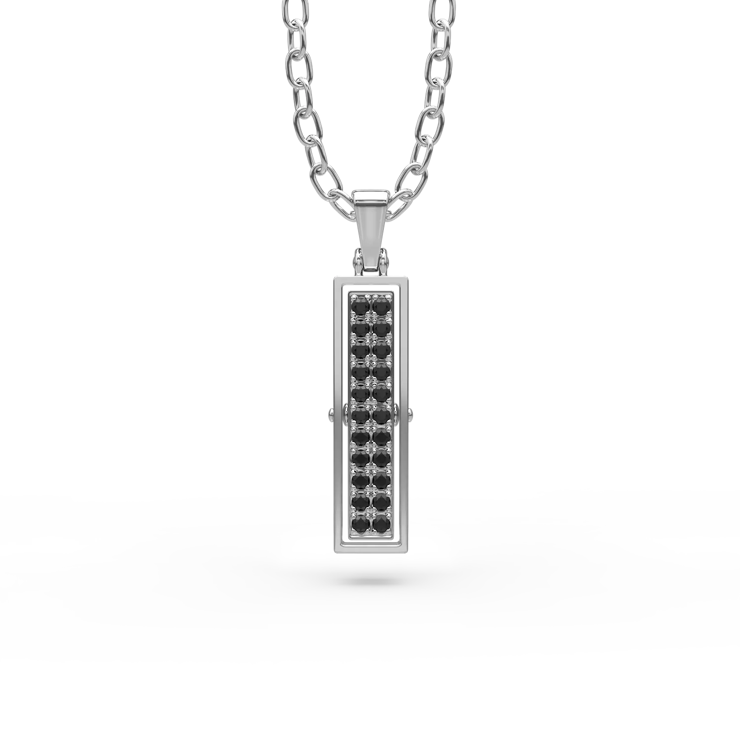 Silver Towers pendant necklace