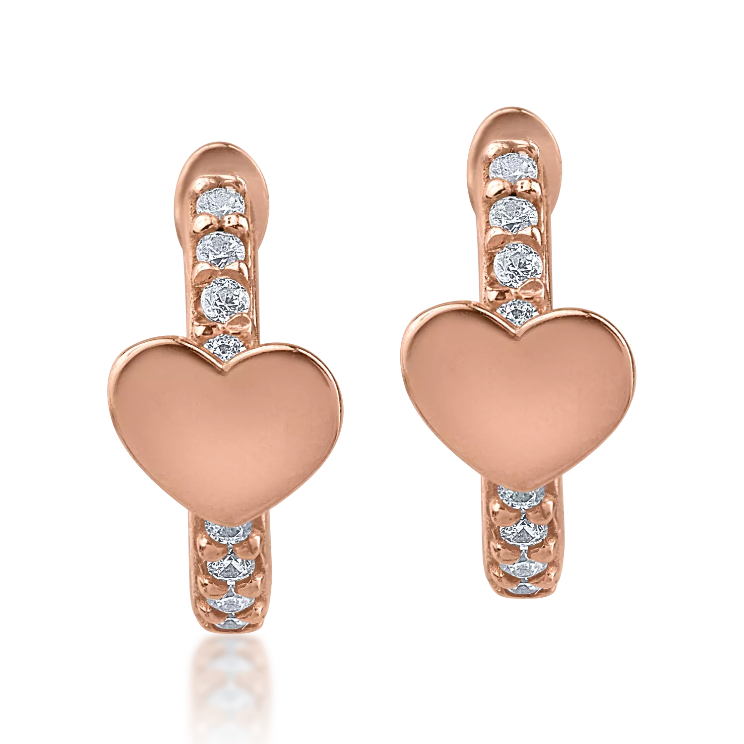Rose gold children's earrings
