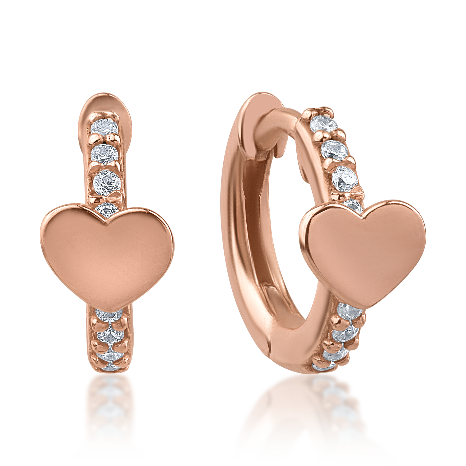 Rose gold children's earrings