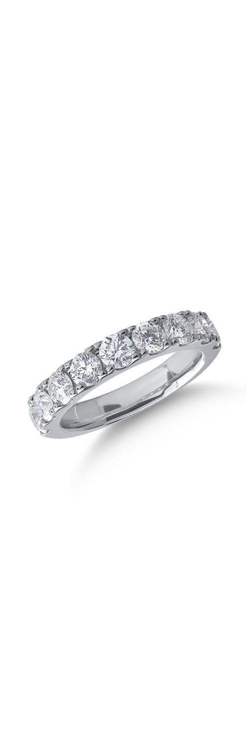 18K fehérarany gyűrű 1.52ct gyémántokkal