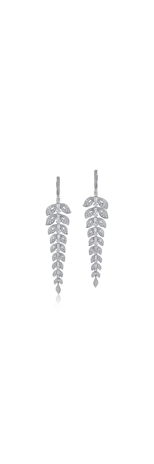 White gold earrings with 5.05ct diamonds