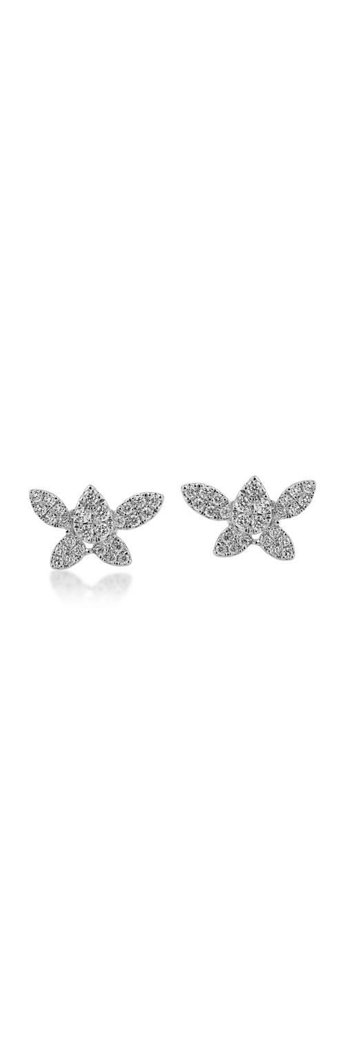 White gold stud earrings with 0.31ct diamonds