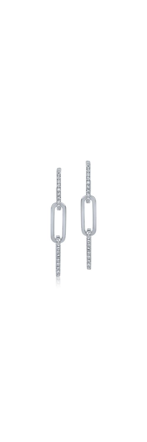 White gold earrings with 0.28ct diamonds