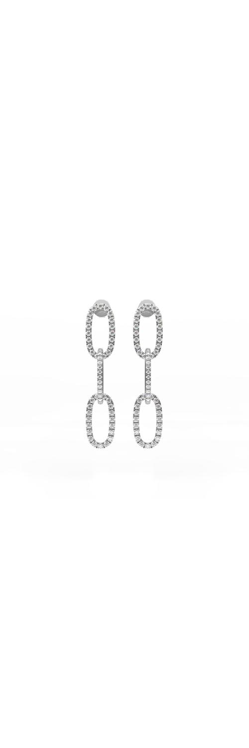 White gold earrings with 0.35ct diamonds