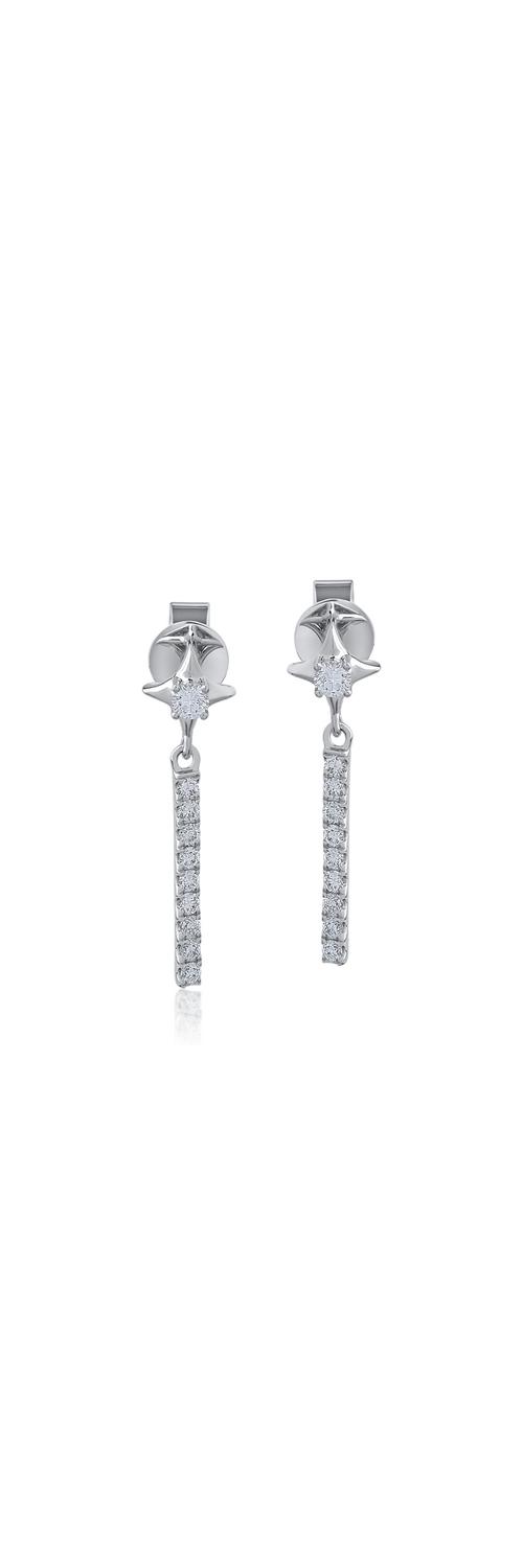 White gold earrings with 0.39ct diamonds