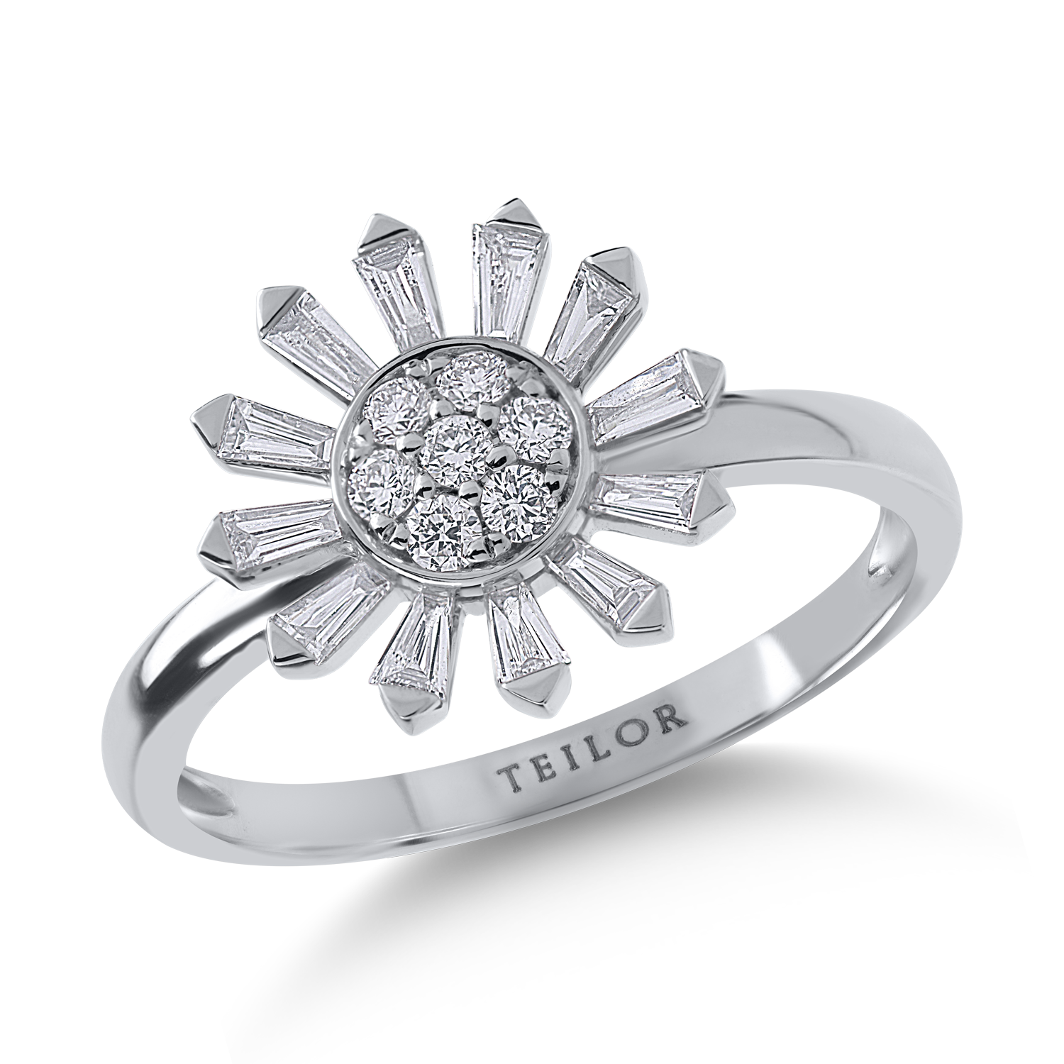 White gold ring with 0.46ct diamonds