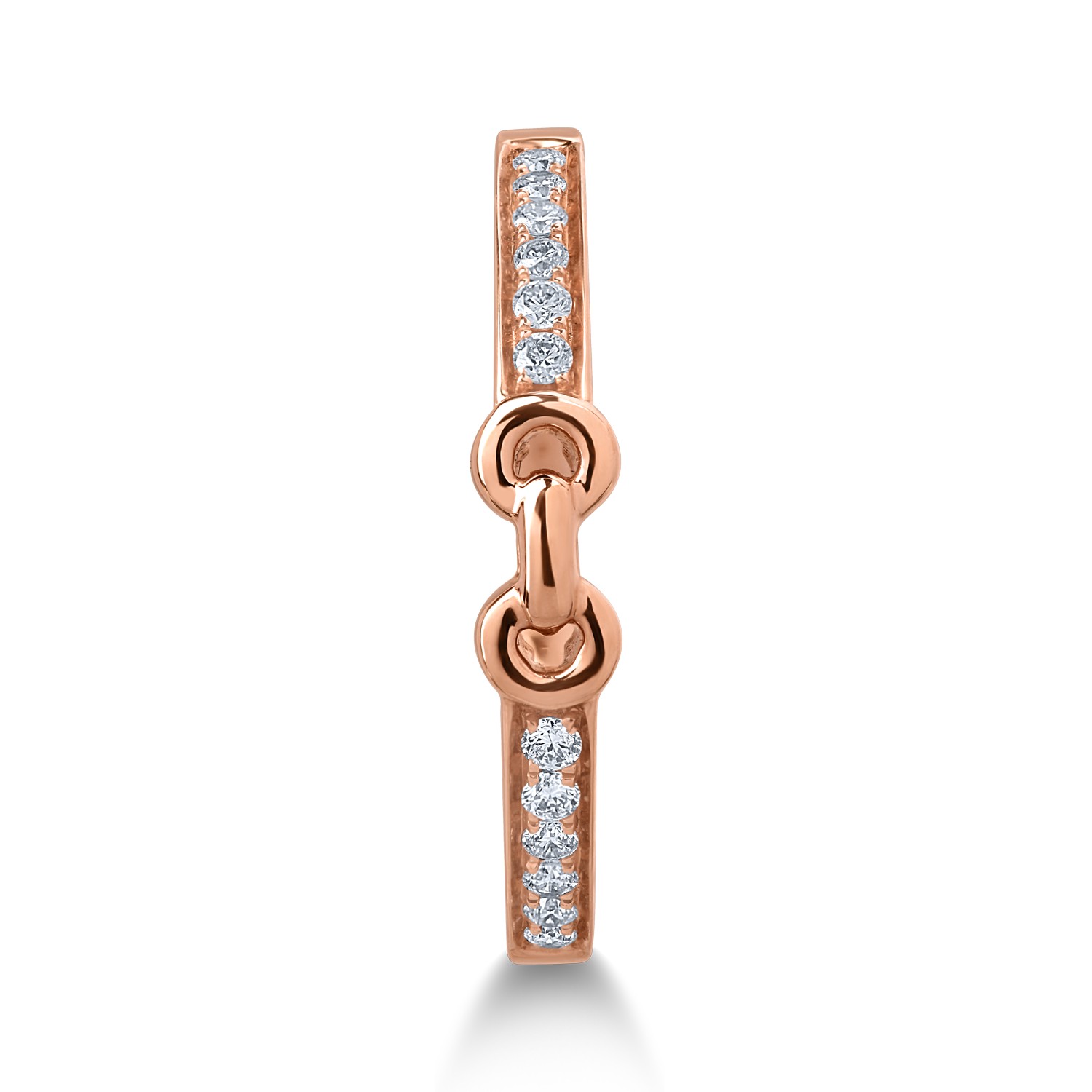 Rose gold ring with 0.11ct diamonds