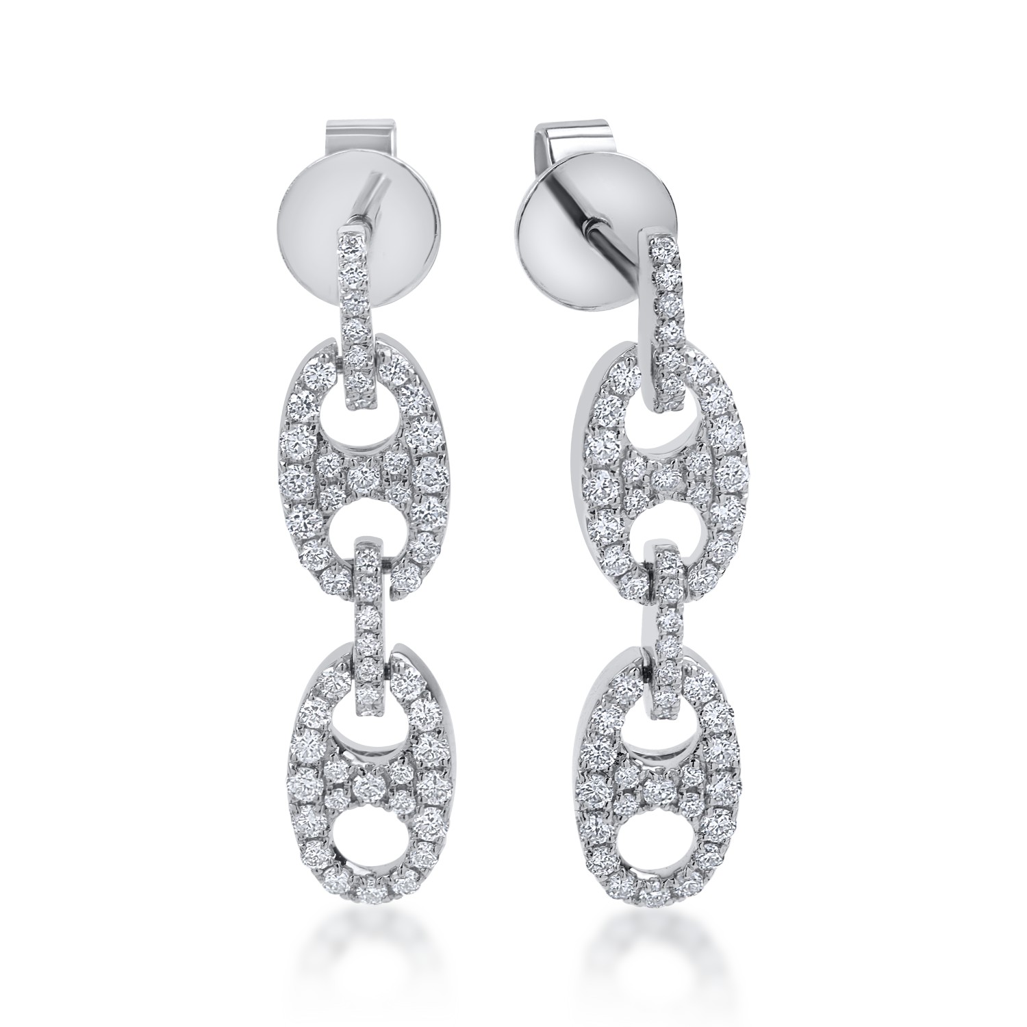 White gold earrings with 0.5ct diamonds