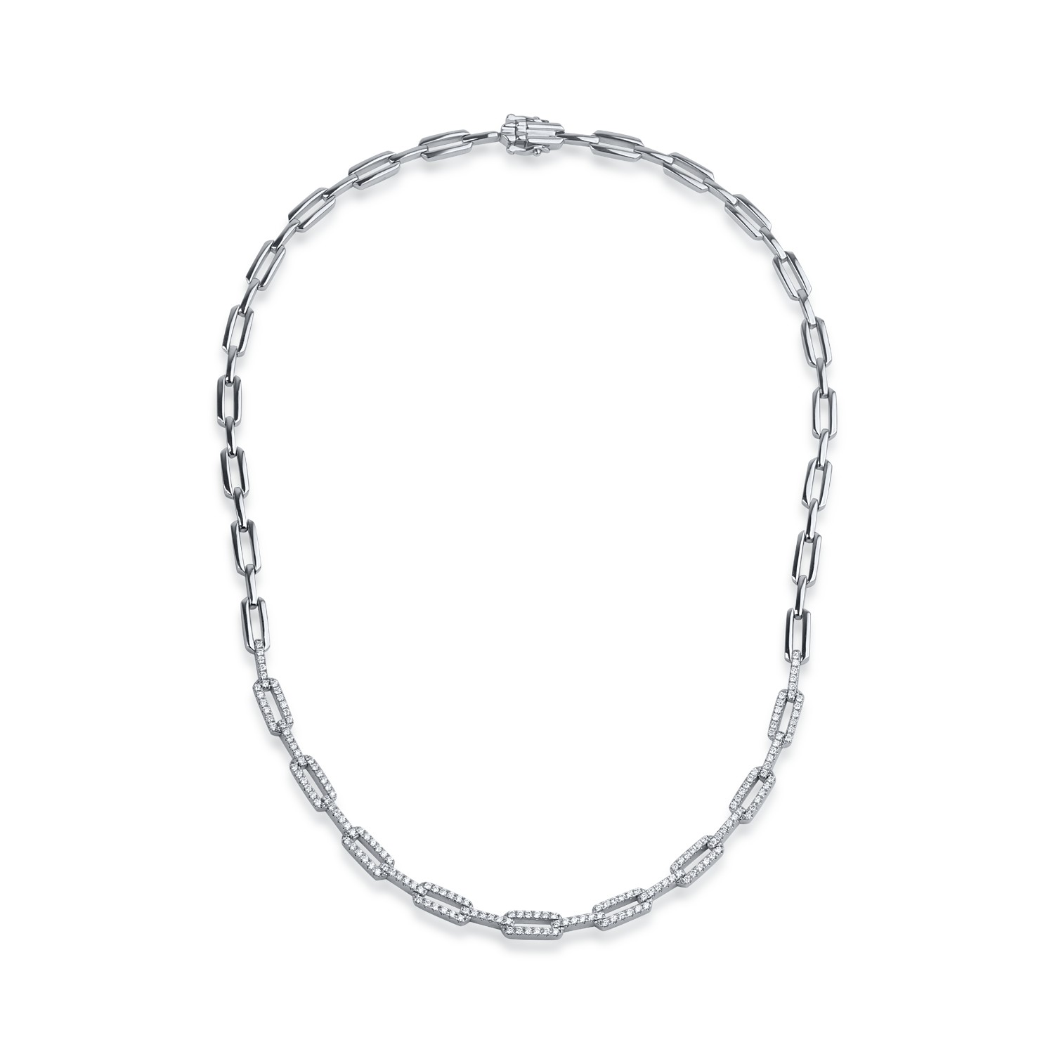 White gold necklace with 1.71ct diamonds