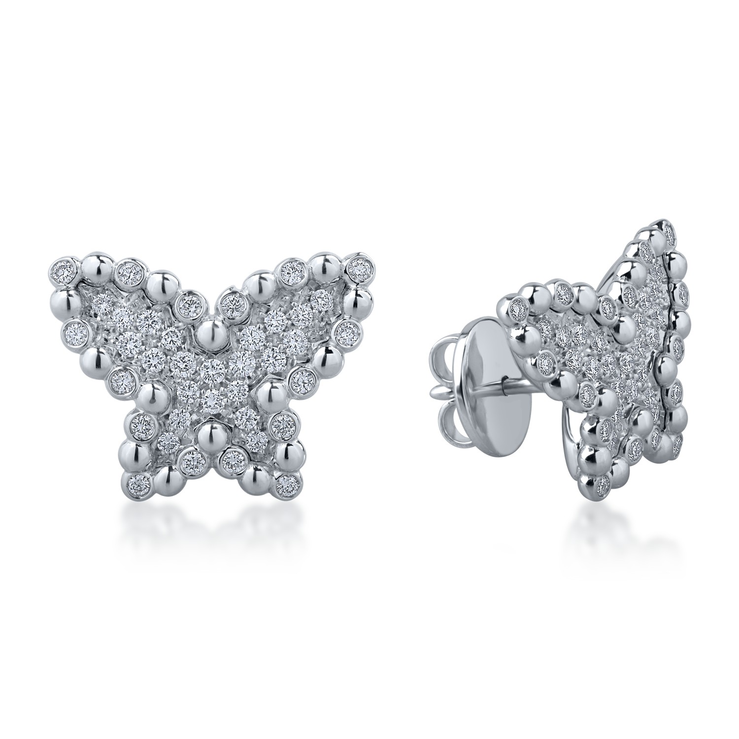 White gold earrings with 0.64ct diamonds