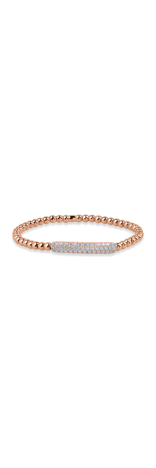 Rose gold bracelet with 1.13ct diamonds