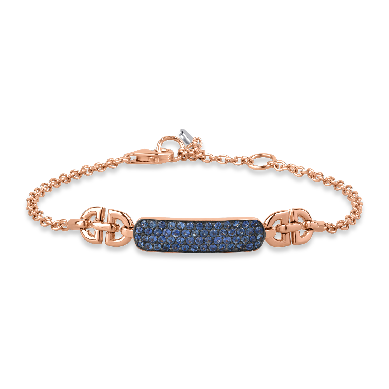 Rose gold bracelet with 1.03ct sapphires