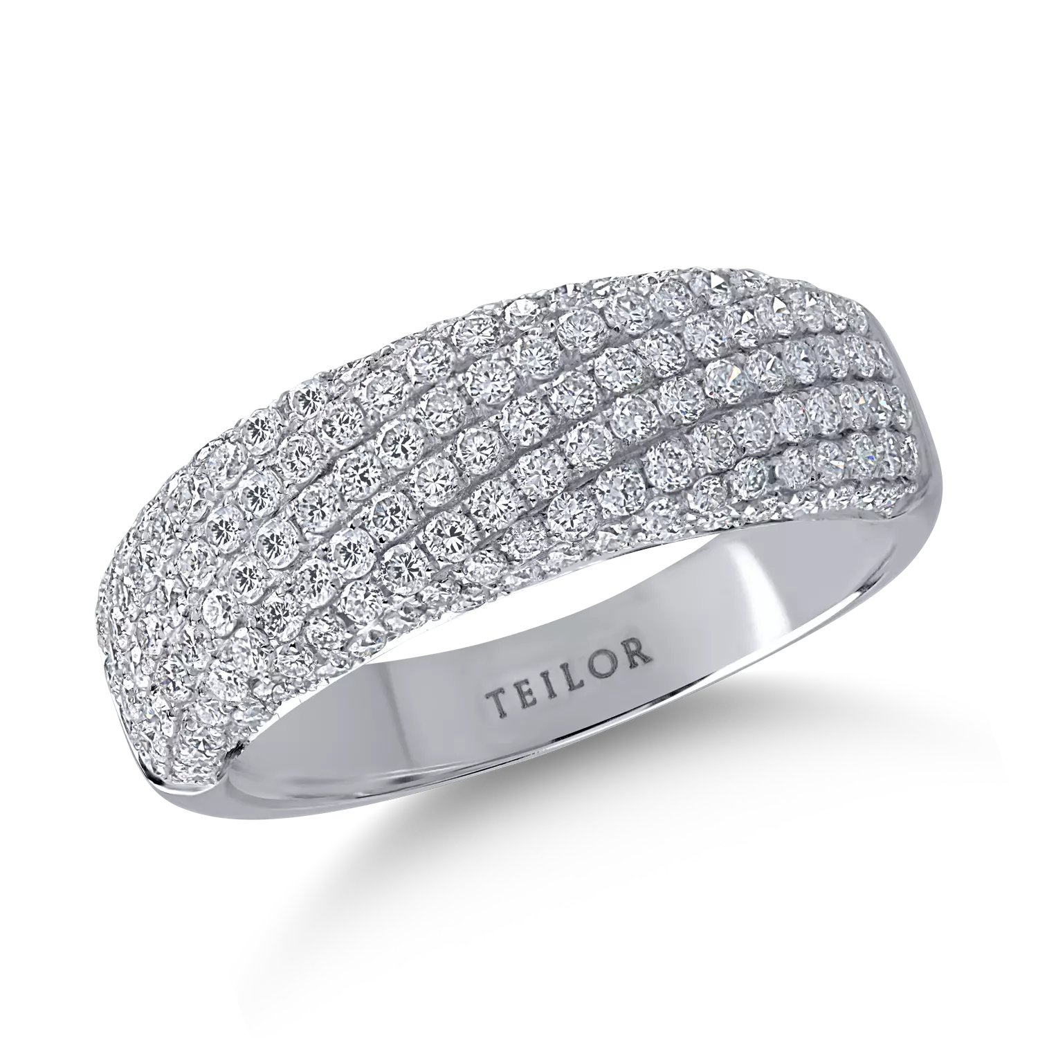 White gold ring with 0.95ct diamonds