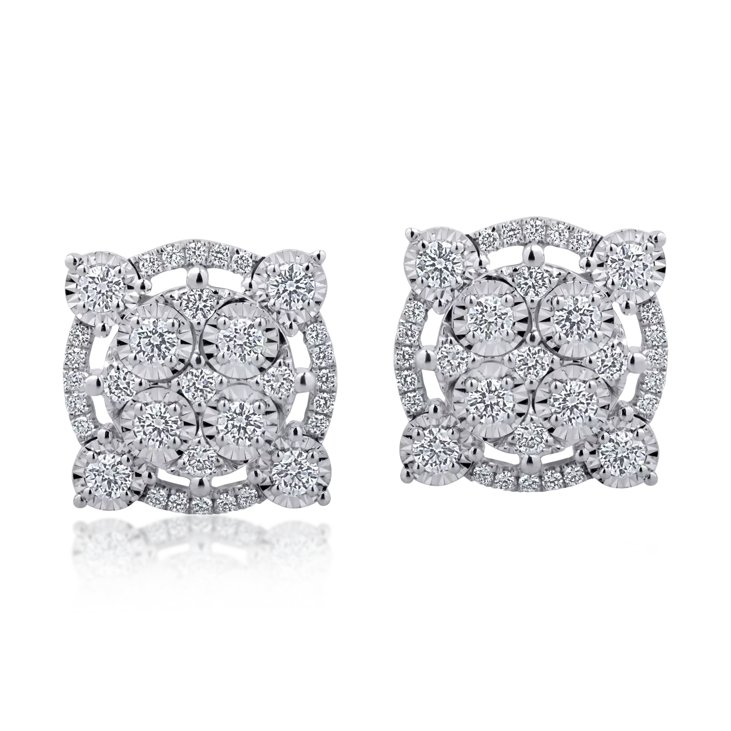 White gold earrings with 0.7ct diamonds