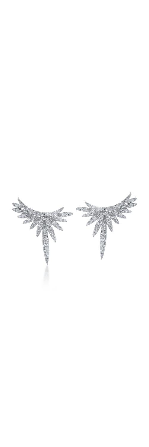 White gold earrings with 2.08ct diamonds