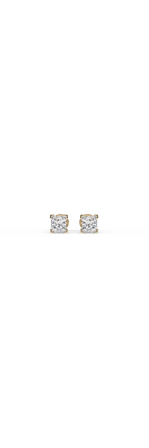 Yellow gold earrings with 0.32ct diamonds