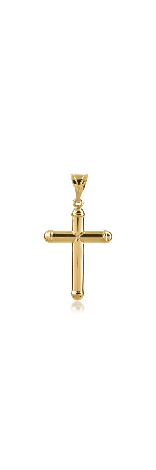 Zawieszka w kształcie krzyża z żółtego złota