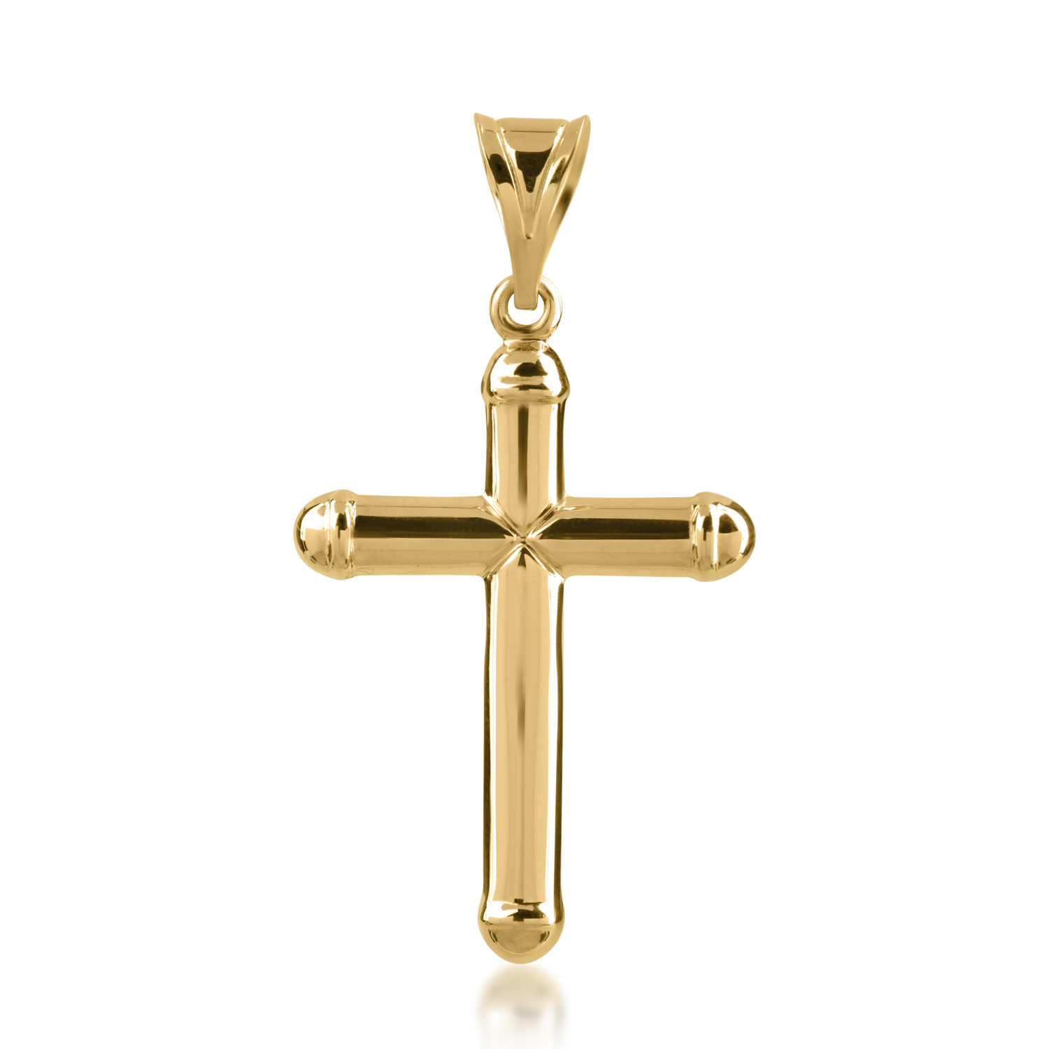 Pandantiv cruce din aur galben