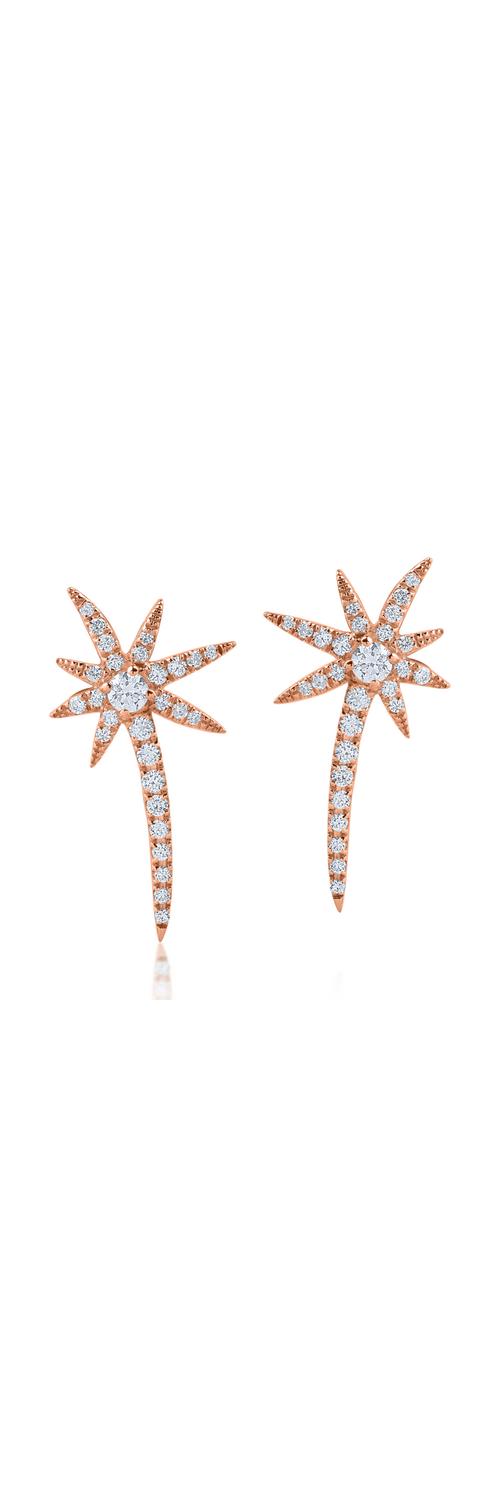 Rose gold earrings with 0.47ct diamonds