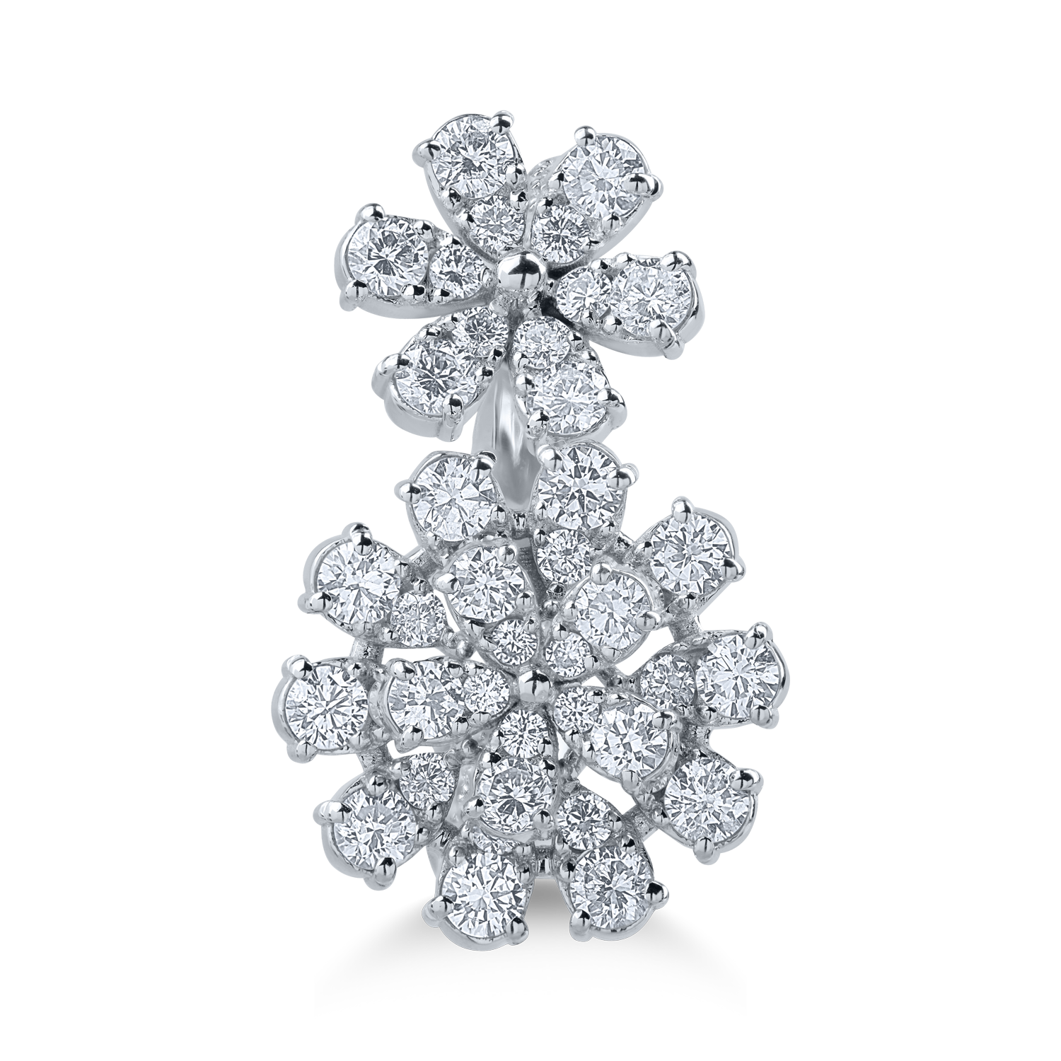 Fehérarany gyűrű 1.56ct gyémántokkal