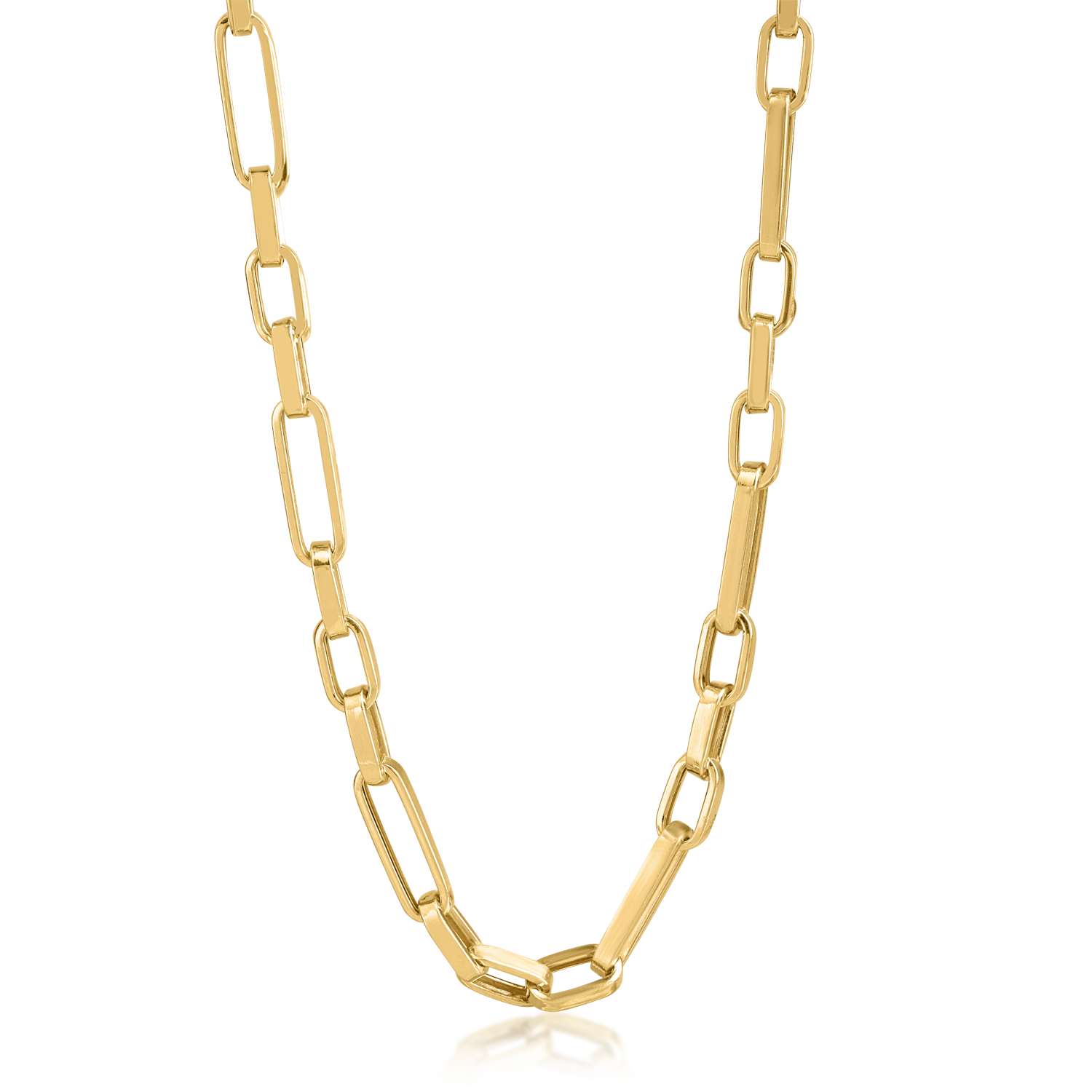 Yellow gold men's chain