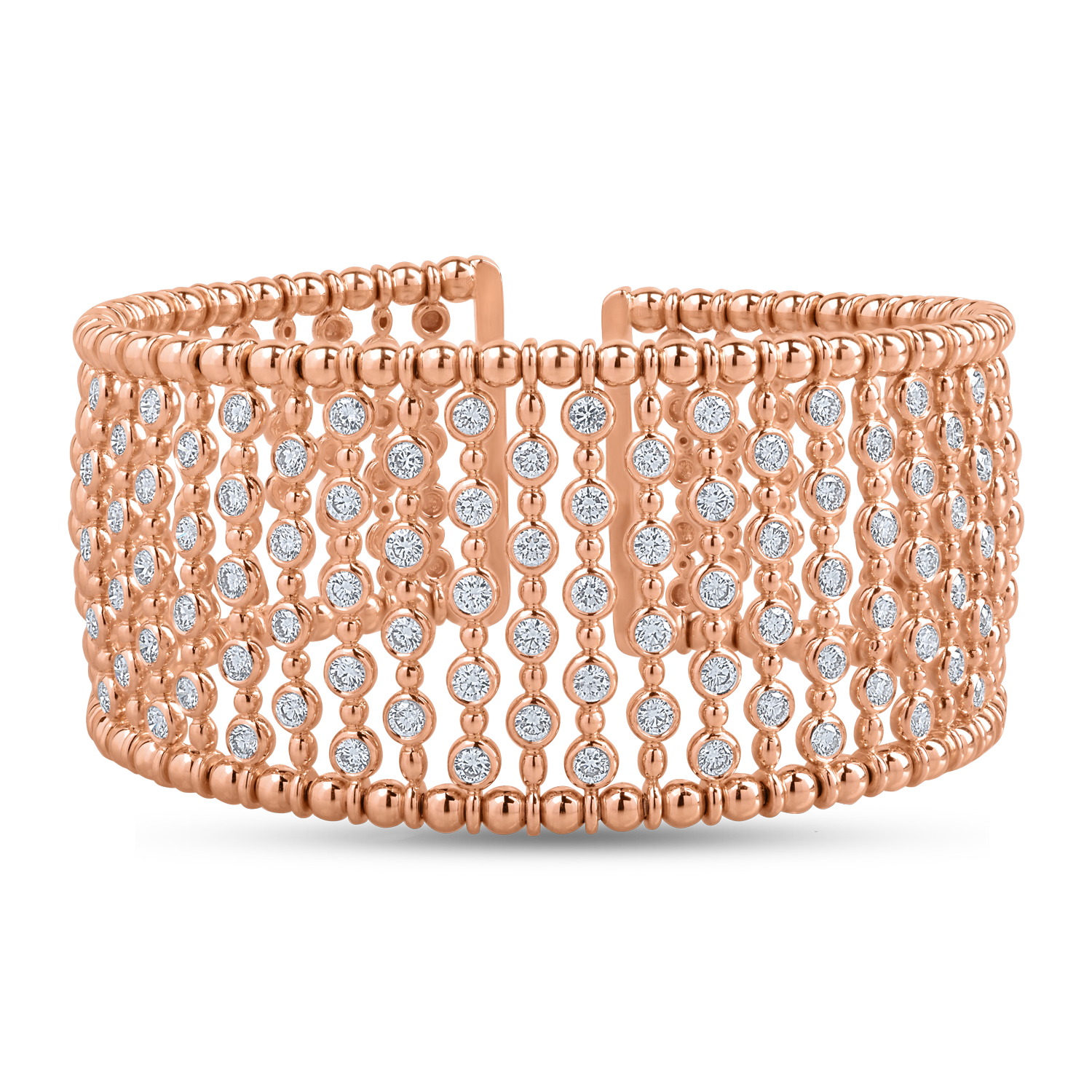 Rose gold bracelet with 4.02ct diamonds