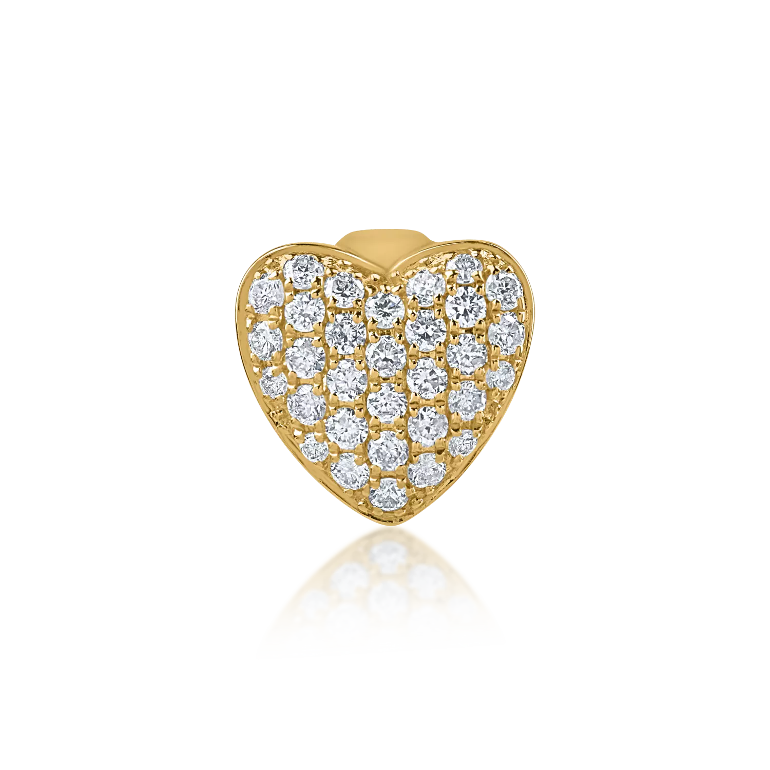 Yellow gold pendant with 0.18ct diamonds