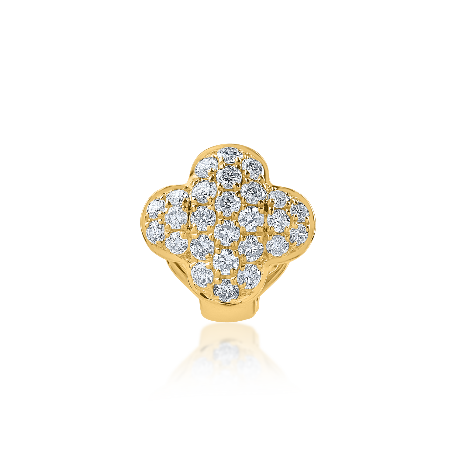 Yellow gold pendant with 0.17ct diamonds