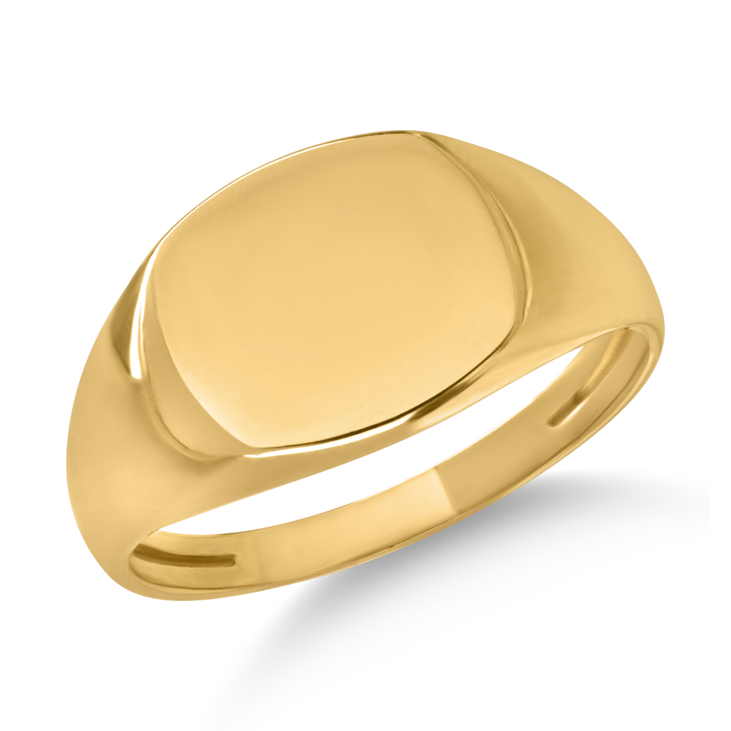 Yellow gold men's ring
