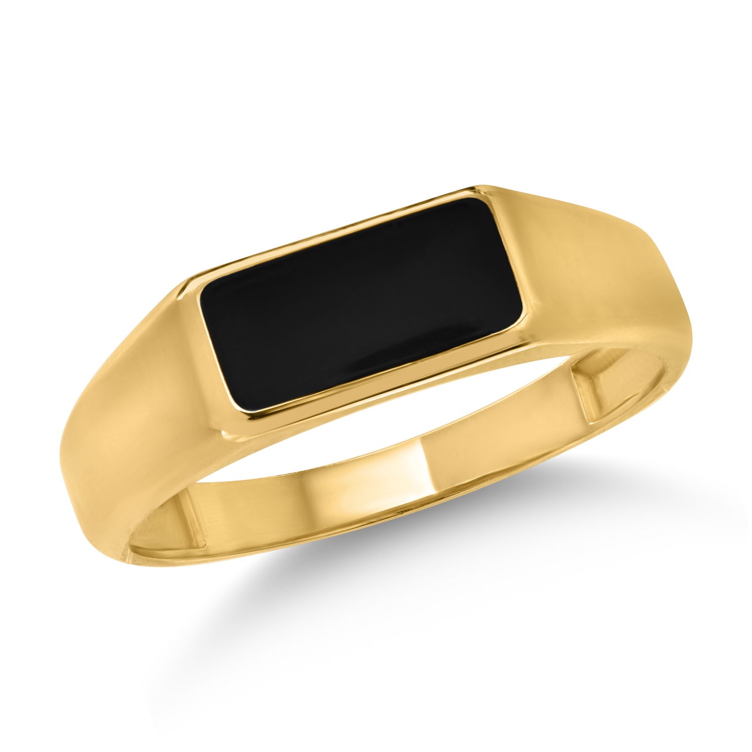 Męski pierścionek z żółtego złota