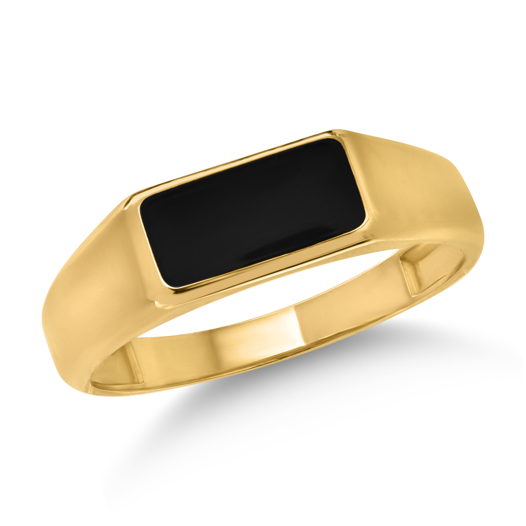 Męski pierścionek z żółtego złota