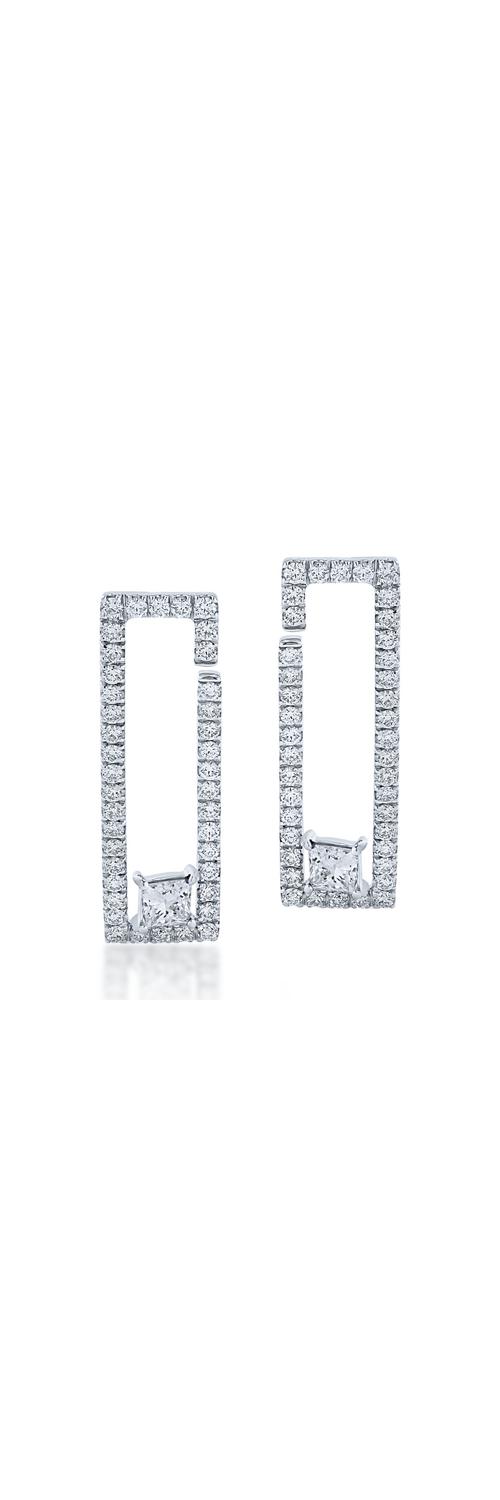 White gold earrings with 1.3ct diamonds