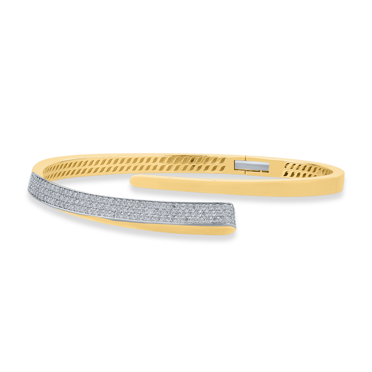 White-yellow gold bracelet with 0.85ct diamonds