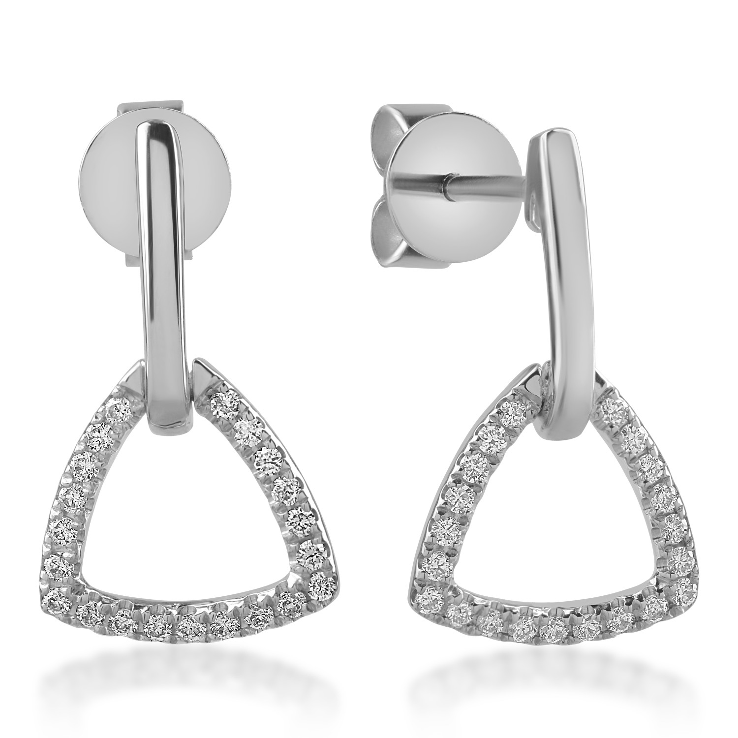 White gold earrings with 0.16ct diamonds