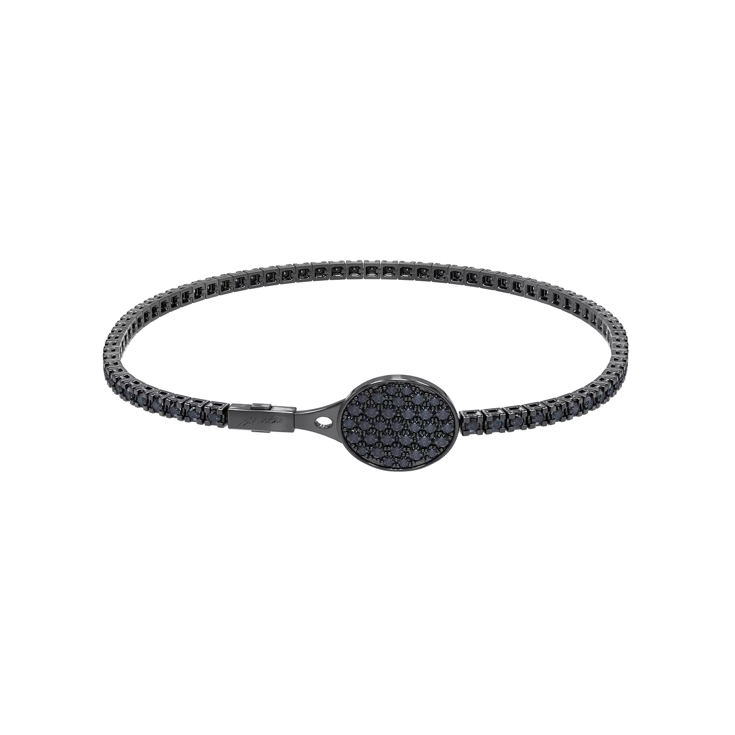 Heritage tennis bracelet with 1.898ct black sapphires