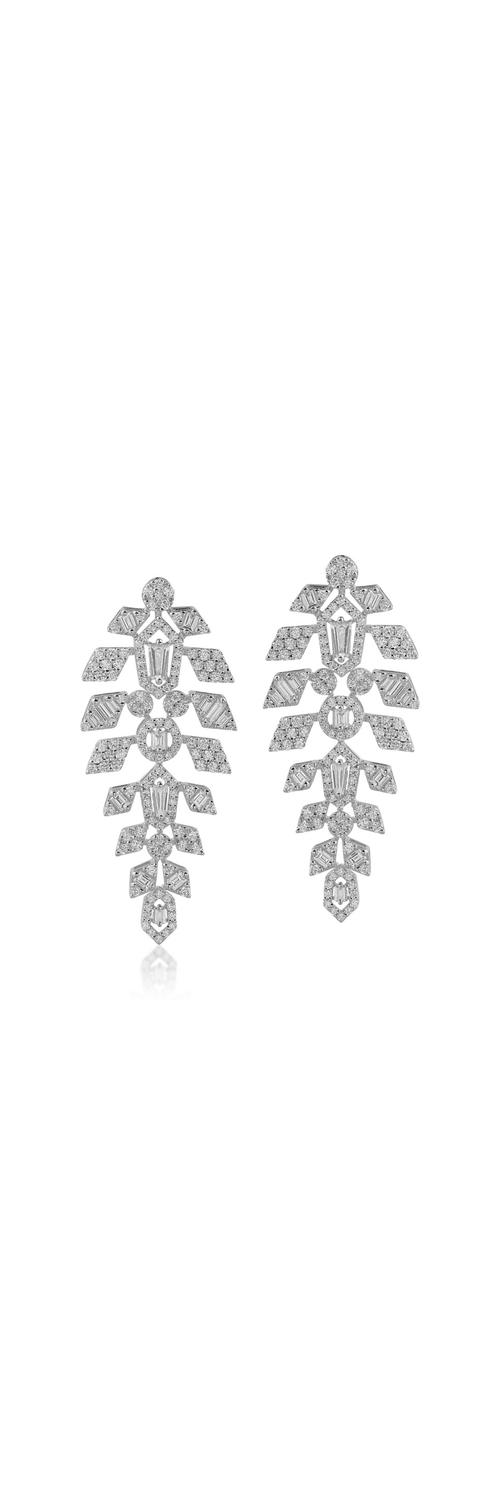 White gold earrings with 1.78ct diamonds