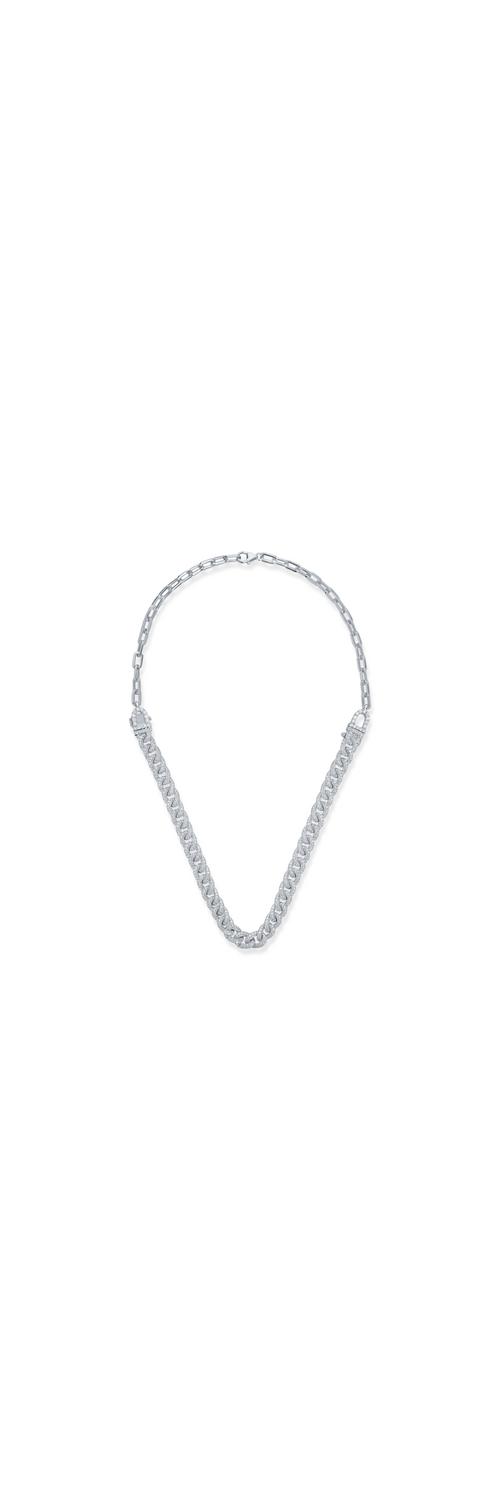 White gold necklace with 3.63ct diamonds
