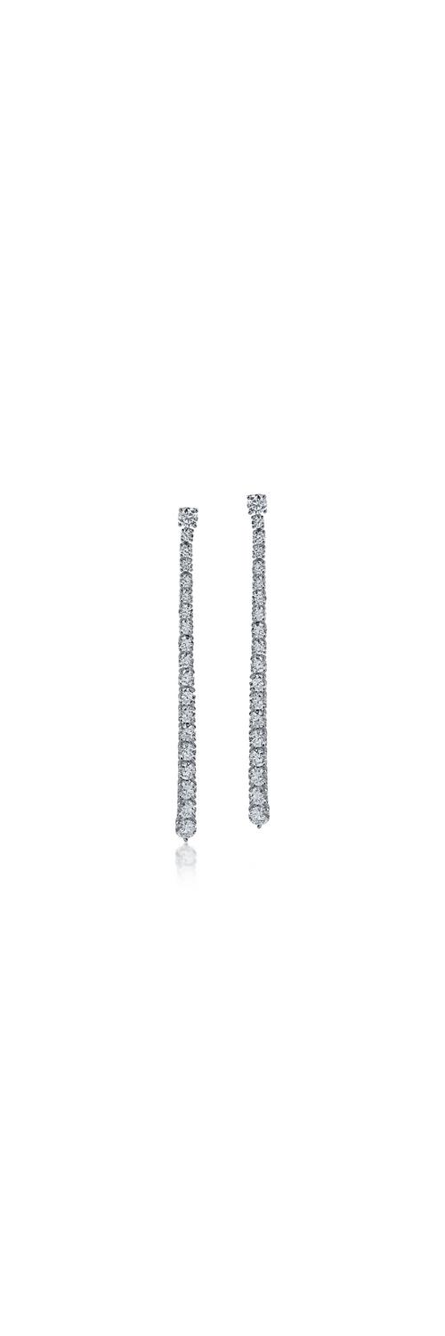 White gold earrings with 2.2ct diamonds