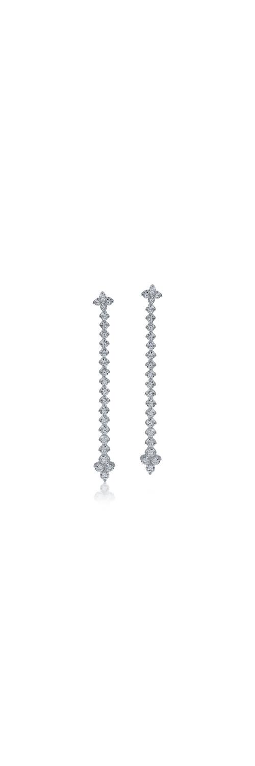 White gold earrings with 2.34ct diamonds