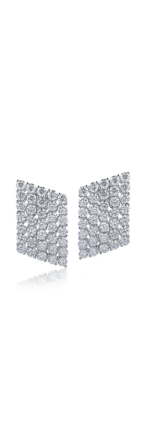 White gold earrings with 4.62ct diamonds