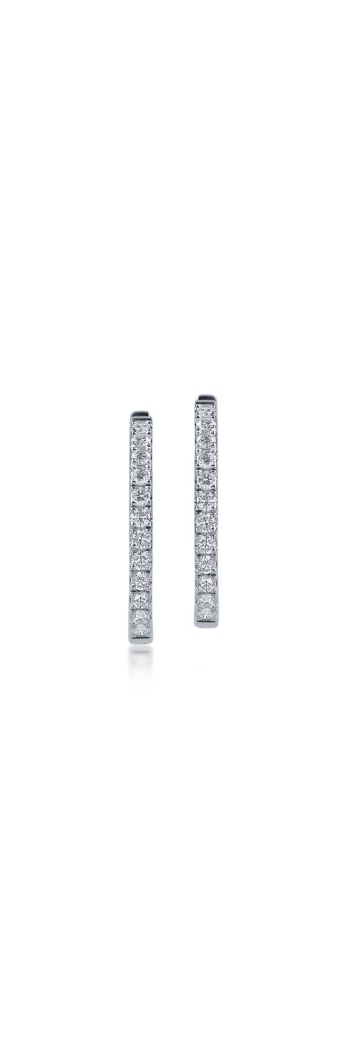 White gold earrings with 1.47ct diamonds
