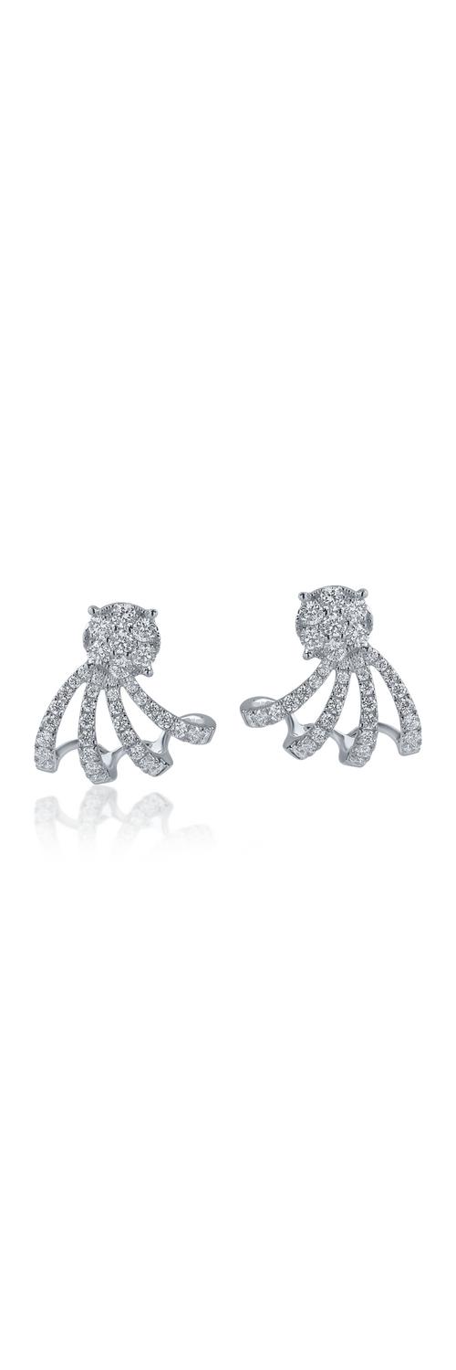 White gold earrings with 0.78ct diamonds